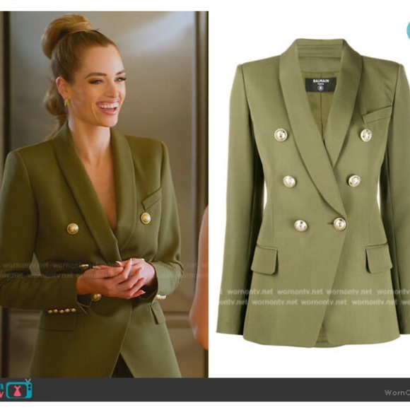 NWT Balmain Blazer Green EU38/US4-6 - Picture 3 of 12